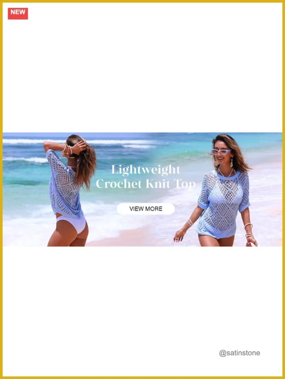 Crochet Cover Up Top Short Sleeve Off Shoulder Sweater Beach Swimsuit Coverup
